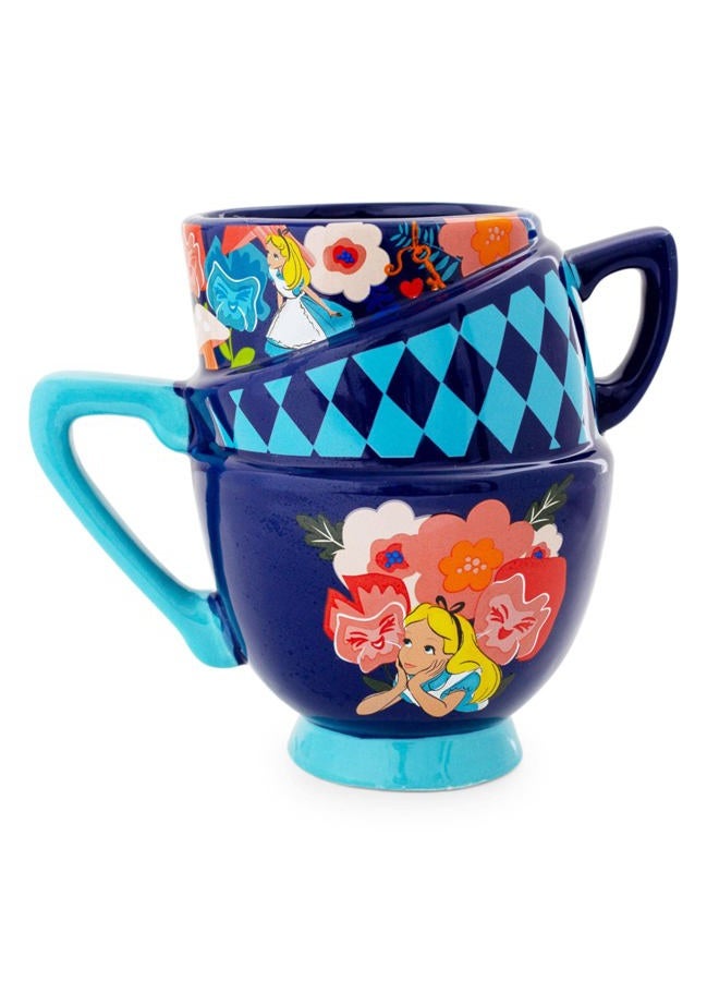 Silver Buffalo Disney Alice in Wonderland 20 Ounce Sculpted Mug - Image 1