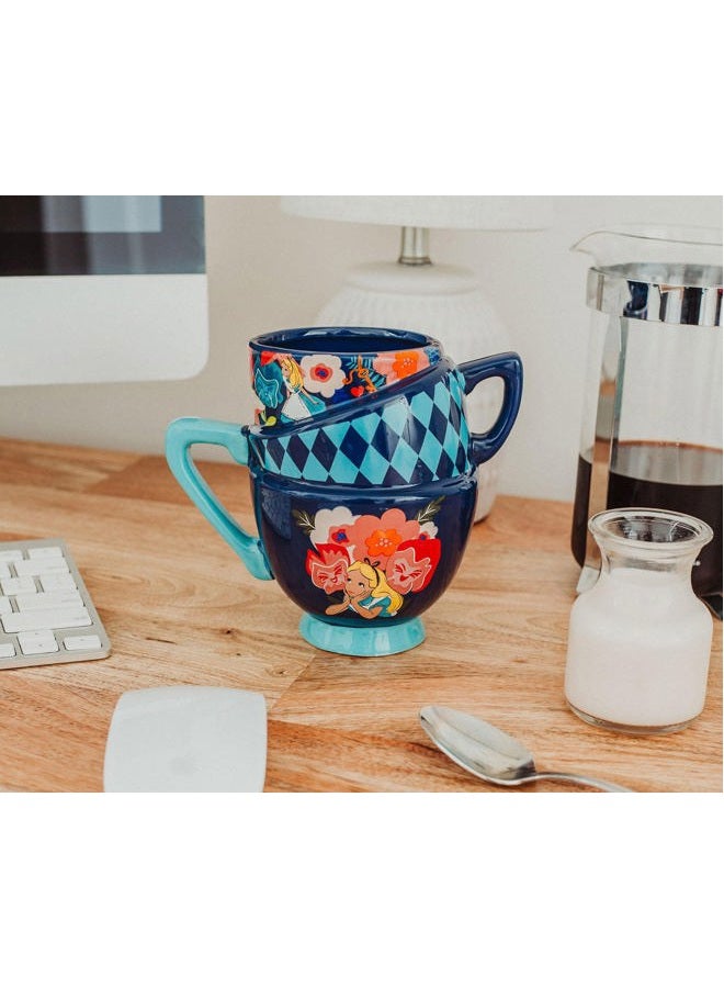 Silver Buffalo Disney Alice in Wonderland 20 Ounce Sculpted Mug - Image 3