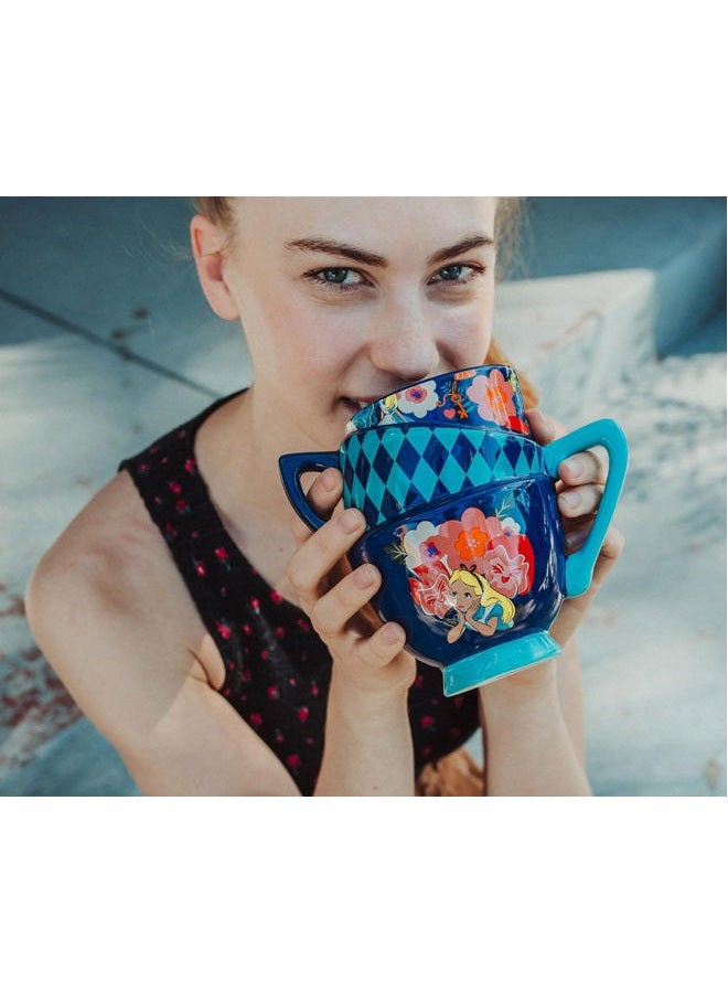 Silver Buffalo Disney Alice in Wonderland 20 Ounce Sculpted Mug - Image 4