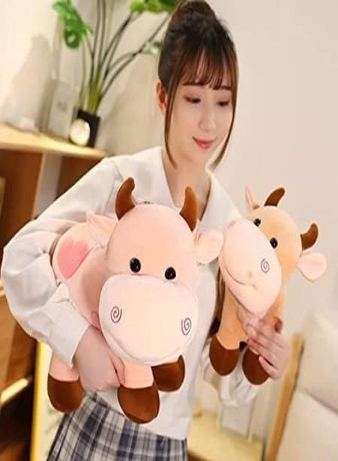 CHIRKUT Cow Soft Toys Pet Animal Adorable Standing Cow with Smiling Face Stuffed Animal Soft Doll Toy for Kids Soft Plush Stuff Toy | for Boys, Girls, Babies, Kids (COWW) - Image 2