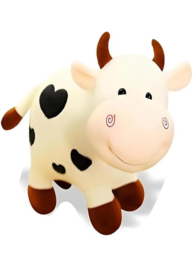 CHIRKUT Cow Soft Toys Pet Animal Adorable Standing Cow with Smiling Face Stuffed Animal Soft Doll Toy for Kids Soft Plush Stuff Toy | for Boys, Girls, Babies, Kids (COWW) - Image 5