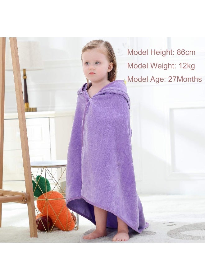 MICHLEY Animal Hooded Baby Bath Towel Toddler Premium Cotton Absorbent Washcloth for Girls Boys 0-6T, Bird - Image 4