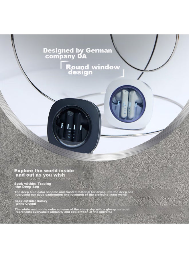Fiil Key Pro Smart Noise-cancelling True Wireless Bluetooth Earphones, In-ear And Semi-in Switchable, High-quality Sound For Phones And Computers, Long-lasting Battery For Sports, Starry White Crystal - Image 2