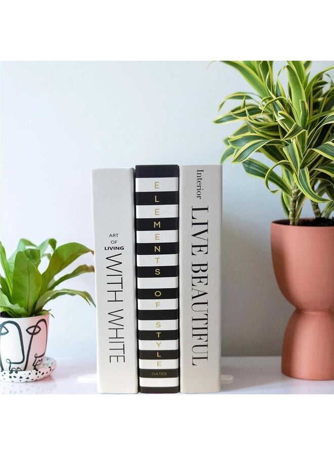 3PCS Decorative Books for Home Decor - Hardcover Books for Decor, Faux Books for Decoration - Book Decor, Coffee Table Book Set, Fake Books for Bookshelf Decor - Image 4