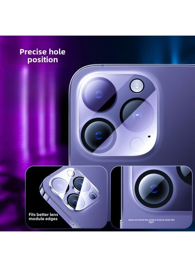 Applicable To Apple 16ProMax Lens Film Iphone15pro3D Full 14/15/16 Camera Protective Film-Color:Integrated Lens Film [silk Screen Model] Bare Film-Size:iPhone12