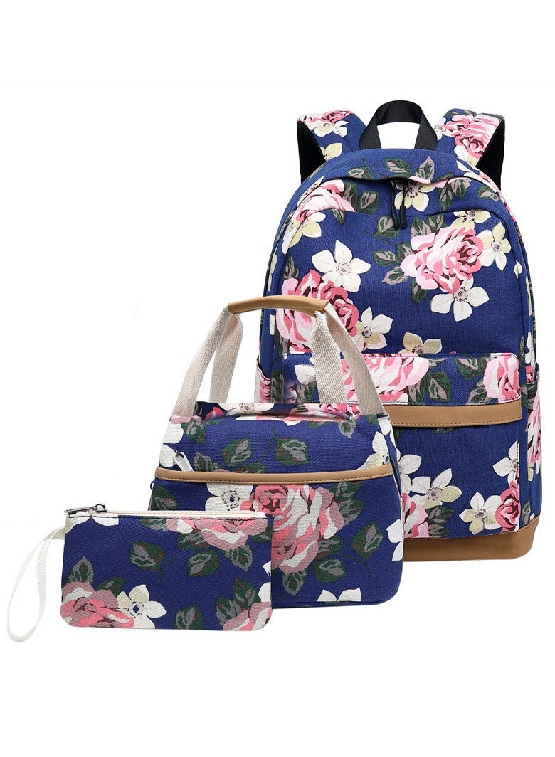 SKT Shiketro Three-Piece Oxford Cloth USB Computer Bag Outdoor Backpack  - Image 1