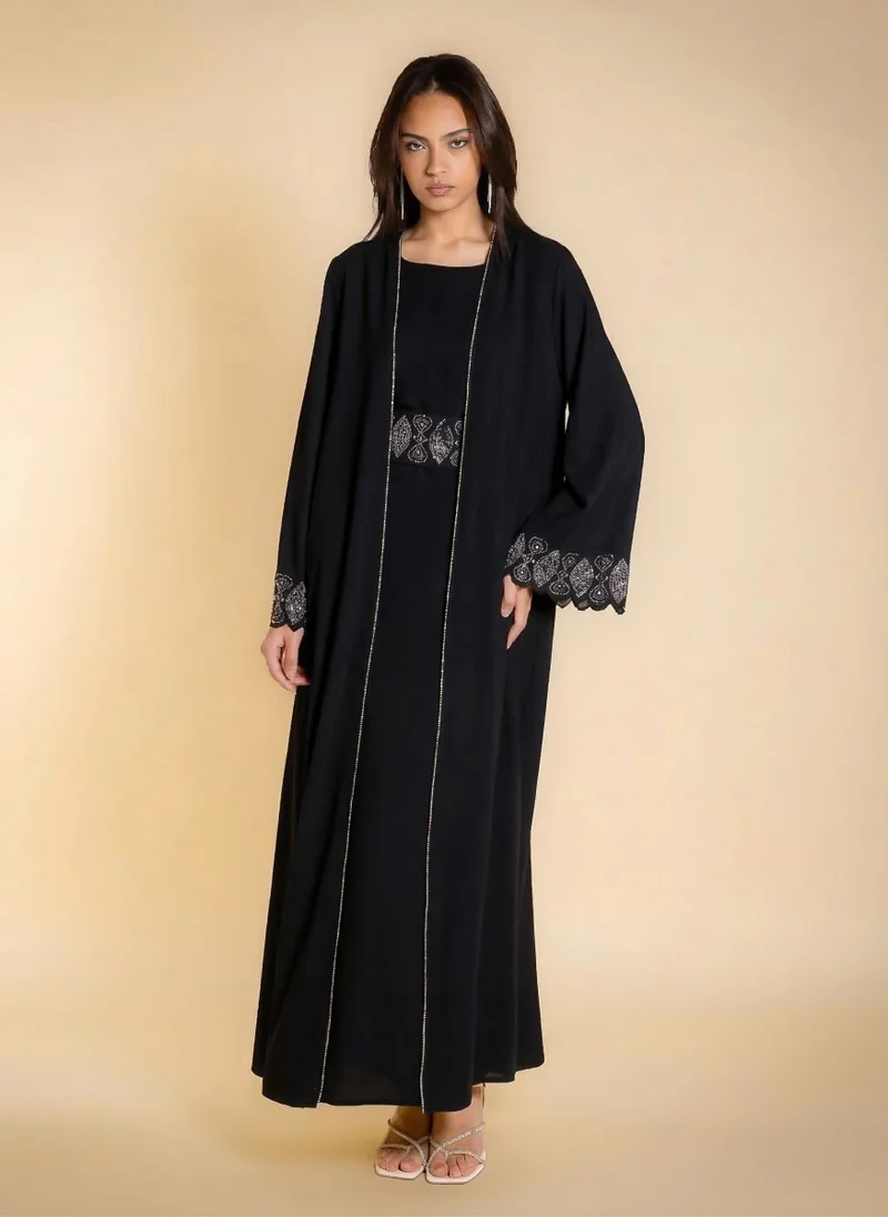 شايبس EMBELLISHED ABAYA WITH DRESS