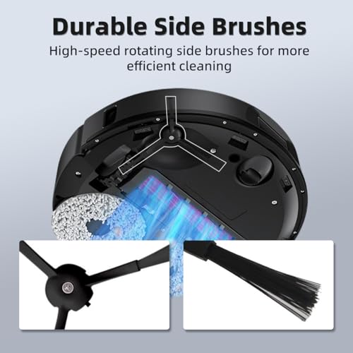 TOSOMO 24Pcs Qrevo S Accessories Kit Replacement Compatible with Roborock Qrevo S/Qrevo Plus/Qrevo Pro Robot Vacuum, 2 Main Brush, 4 Mop Cloth Pads, 6 Side Brushes, 4 HEPA Filters,6 Dust Bag, 1 Cleaning Tool - Image 5