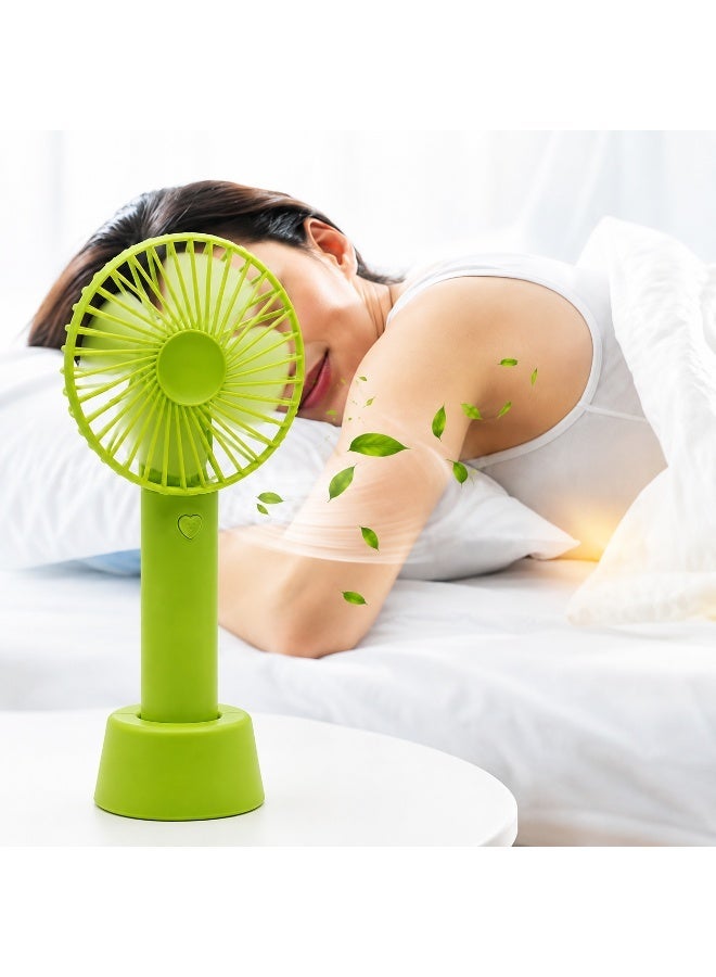 Mercury Rechargeable Handheld Fan with Charging Base, 3 Speed Portable Mini Desk Fan, Brushless Motor, USB Type-C Charging, 1200mAh Battery, Low Noise Personal Cooling Fan for Home Office Travel Camping Outdoor - Image 1