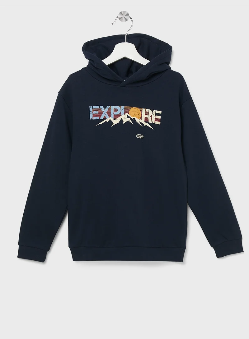 نيم ات Kids Graphic Hoodie