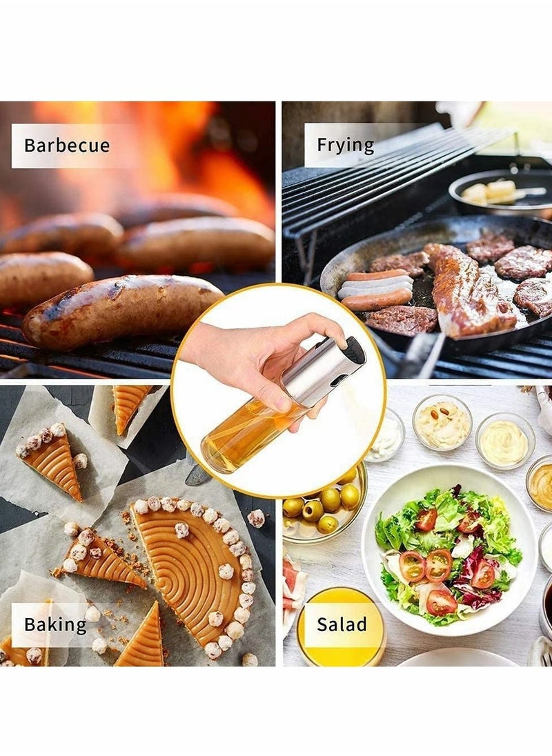 Oil Sprayer for Cooking, 100ml Olive Oil Spray Bottle, Portable Glass Oil Mister for BBQ, Air Fryer, Baking, Roasting, Grilling, Refillable, Food Safe Oil Vinegar Mister, Kitchen Gadgets  - Image 5