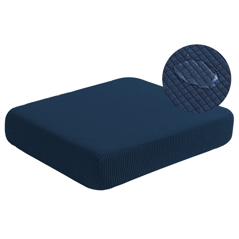 Water Repellent Sofa Seat Cushion Covers Stretch Furniture Protector Slip Covers for Settee Sofa Seat Cushion in Home Living Room Large Navy