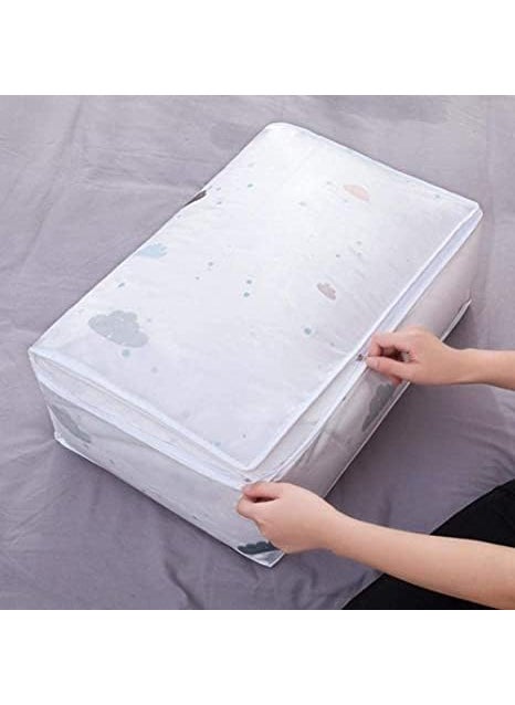 YEKDA YEKDA Blanket Storage bag Folding Organizer bag Washable Waterproof Transparent Blanket Pillow Luggage Breathable Closet Organizer Moisture Proof Mildew Proof Dust Proof 58 40 22 CM 2 Pcs  - Image 4