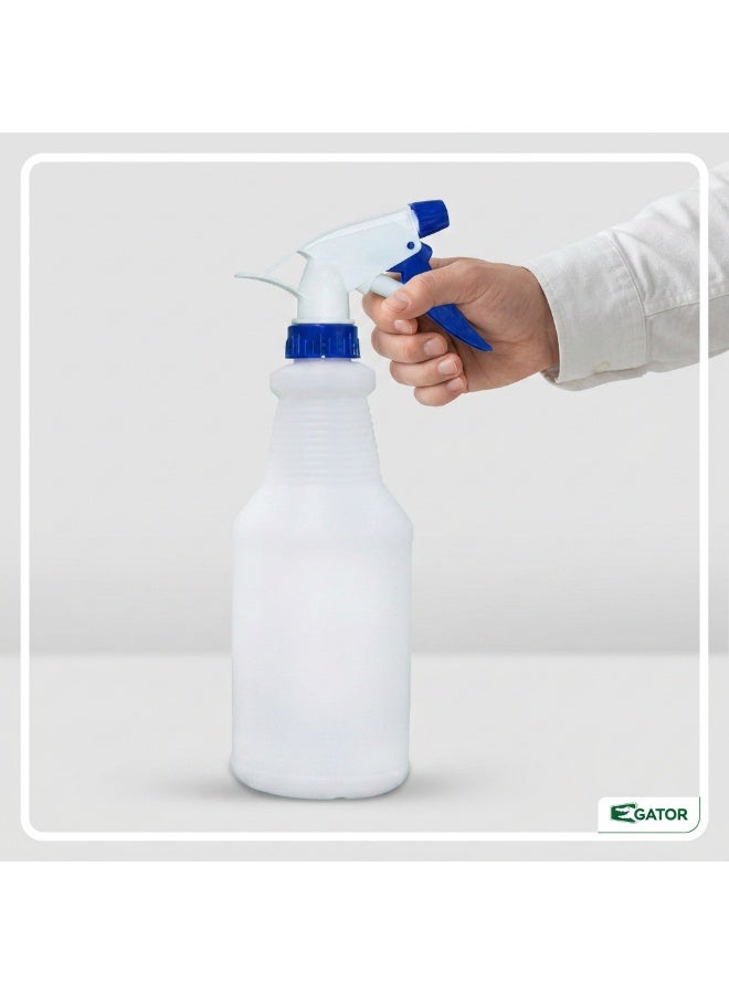 Gator Plastic Spray Bottle 600ml Blue | Color-Coded Trigger Sprayer | Adjustable Nozzle | Chemical Resistant | Professional Cleaning & Disinfection Bottle - Image 5
