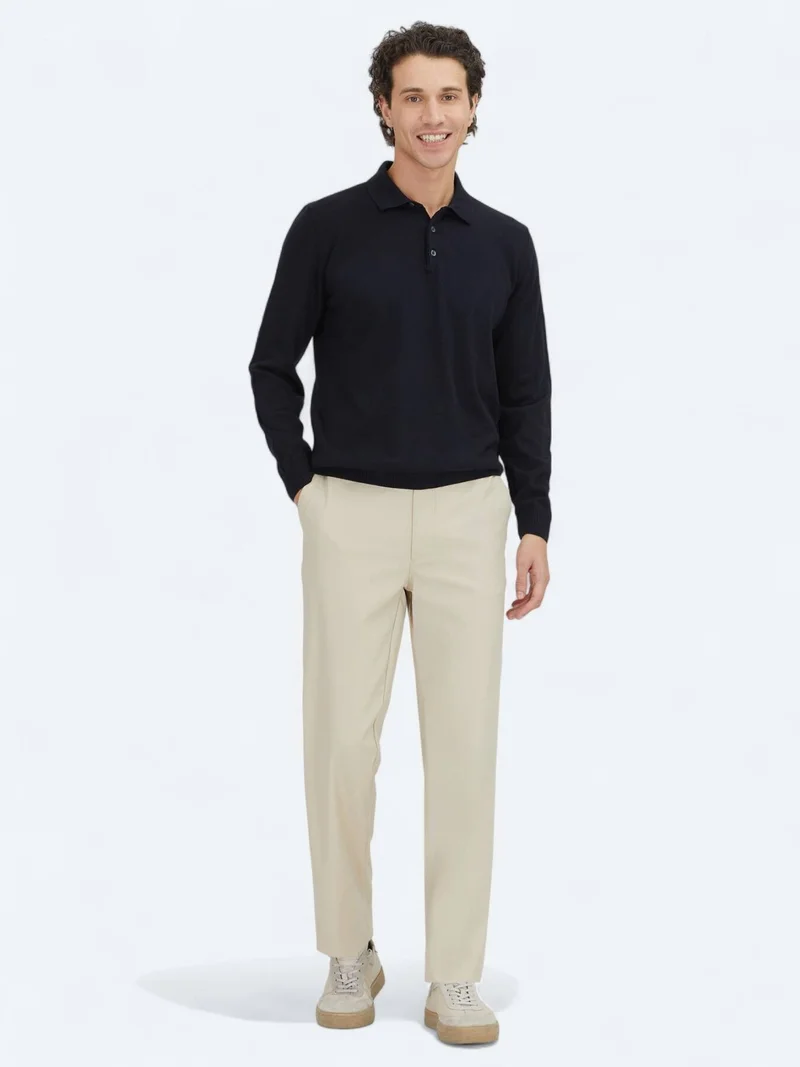 Kip Navy Blue Knitwear Sweatshirt