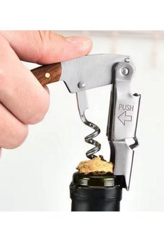 Beauenty 2-steps Wine Opener Professional Waiters Corkscrew, Bottle Opener and Foil Cutter Gift With Cow Leather Case for Servers, Waiters, Bartenders and Home Use-1pcs  - Image 5