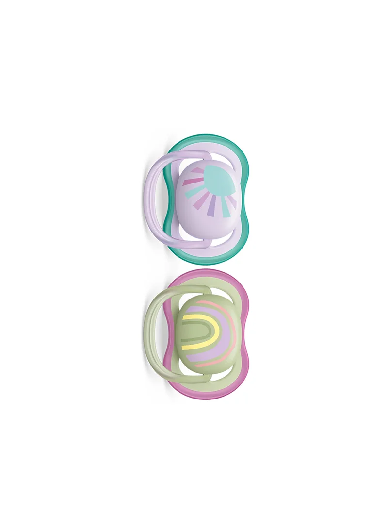 PHILIPS AVENT 2 Pieces Ultra Air Pacifier, 0 - 6 Months