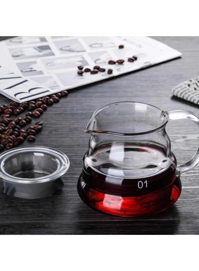 300ml Heat-Resistant Glass Coffee and Tea Server V60 Drip Kettle, Perfect for Brewing Fresh Coffee and Clear Tea with Ease and Elegance - Image 4