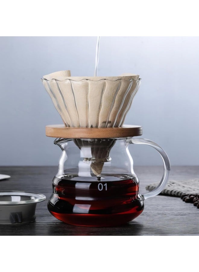 300ml Heat-Resistant Glass Coffee and Tea Server V60 Drip Kettle, Perfect for Brewing Fresh Coffee and Clear Tea with Ease and Elegance - Image 5