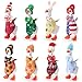 Sunnymove 8 Sets 7inch Desk Goose Outfits Holiday Mini Knitting Hats Bowties and Bandanas St Patricks Day Goose Costumes All Season Desk Geese Outfits Magnetic Statue Keychain for Table Decor - Image 2