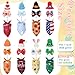 Sunnymove 8 Sets 7inch Desk Goose Outfits Holiday Mini Knitting Hats Bowties and Bandanas St Patricks Day Goose Costumes All Season Desk Geese Outfits Magnetic Statue Keychain for Table Decor - Image 4