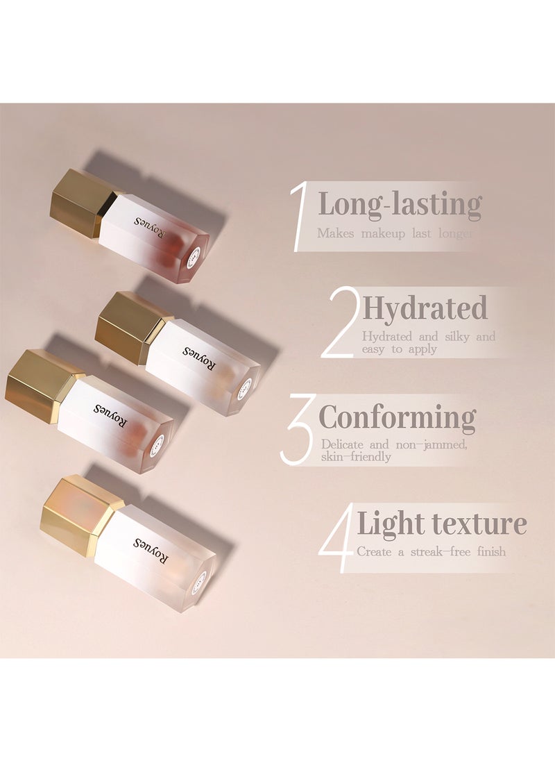 RoyueS - Sun Sculpt Liquid Contour, Long-Lasting Highly Pigmented Contour Stick, Lightweight Face Bronzer Makeup, Delicate Face Contouring Highlighter Sticks 7ml - Image 1