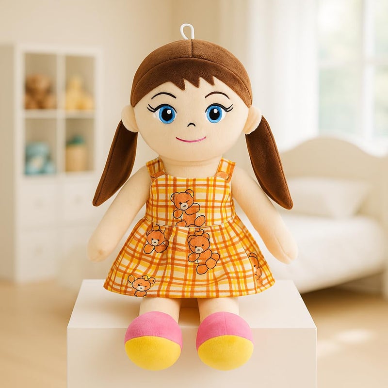 Babique Huggable Gudiya Ria Doll Soft Toy for Baby Girls/Kids | Washable & Super Soft Fabric Body|Stuffed Plush | Ideal Gift for Birthday/Rakhi/Raksha Bandhan - 45cm - Image 5