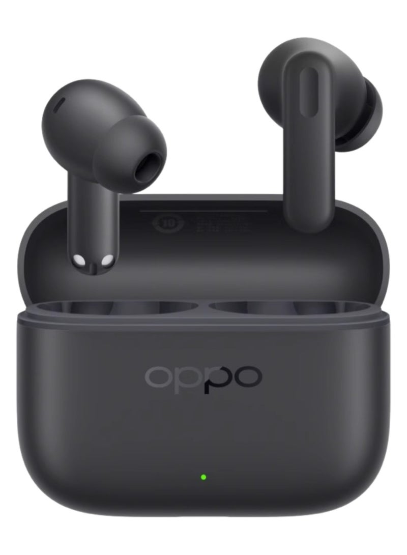 أوبو True Wireless Earbuds: 54h Battery, 12.4mm Driver, IP55, Fast Charging, Dual Connection & Matte Scratch‑Resistant Surface black - Image 1