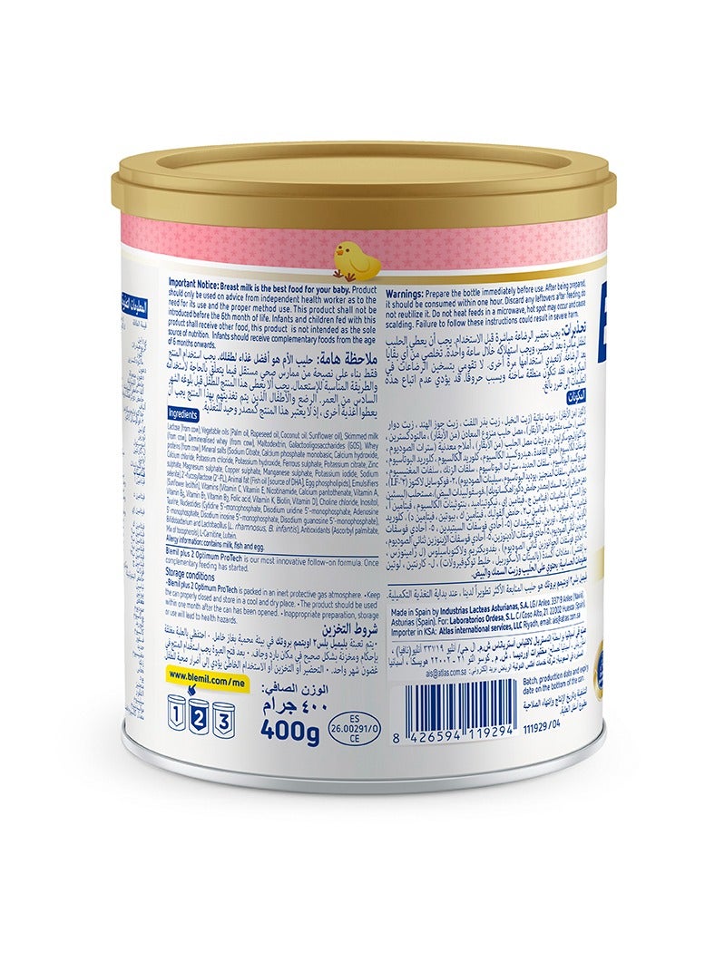 Blemil Plus 2 Optimum Protech Most Advanced Nutritional Formula For Infant From 6 - 12 Months - Image 2