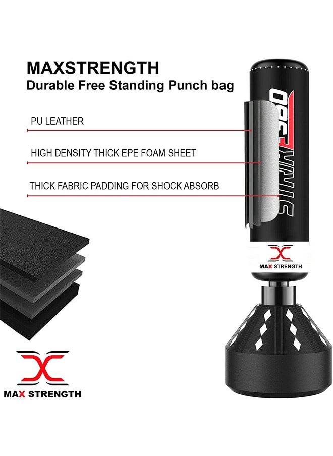 Max Strength Kickboxing Freestanding Boxing Punching Bag 5.5feet (168cm)  - Image 5