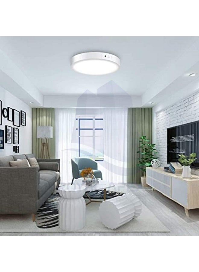 Royal Apex Led Surface Mounted Downlight Ac220-240V Ceiling Lighting Fixture Fitting For Living Room Bedroom Kitchen Balcony Hallway Etc 18W Daylight-Round - Image 5