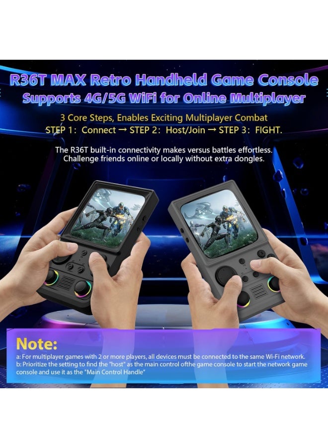 TIGER Retro Handheld Game Console with 4.0 Inch IPS HD Screen, 64GB Built-In Memory, 18,000+ Classic Games, WiFi & OTG Support, Portable Mini Arcade Gaming System, Classic Black - Image 3