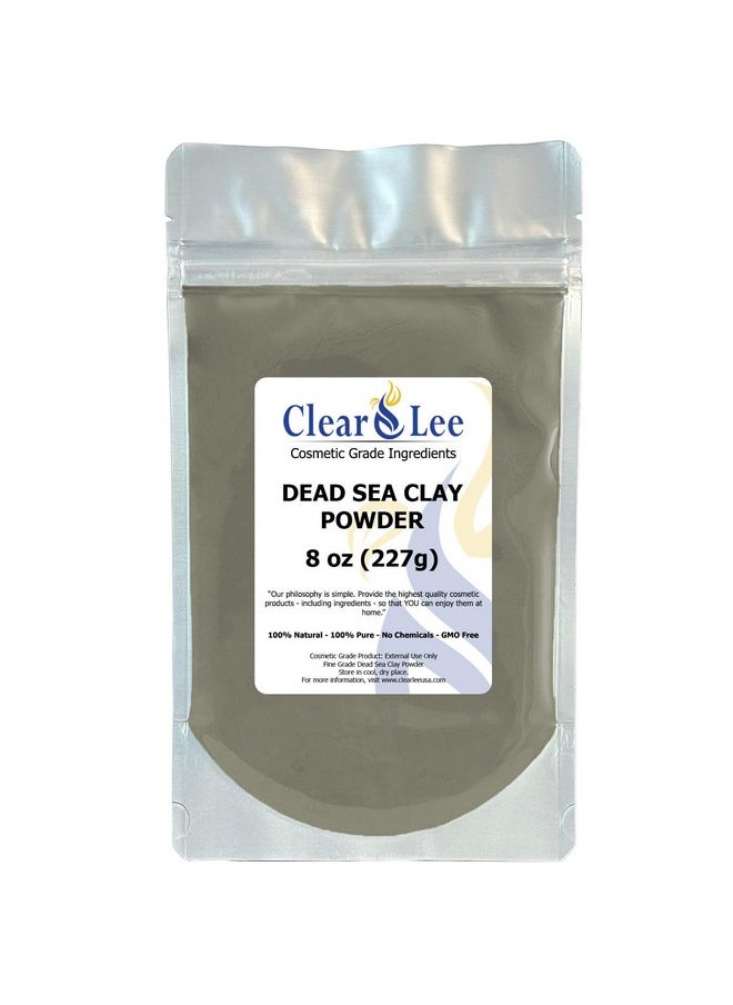 ClearLee - Dead Sea Clay Cosmetic Grade Powder 100% Pure Natural Powder Great For Skin Detox Rejuvenation And More Heal Damaged Skin Diy Clay Face Mask (8 Oz) - Image 1