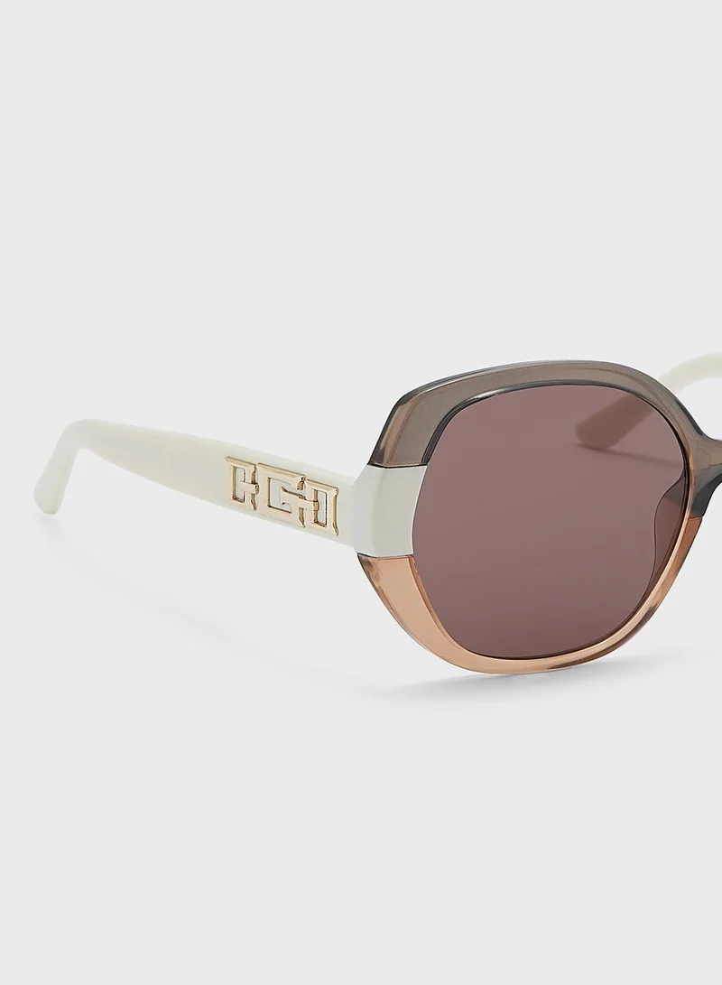 GUESS Half Frame Shape Sunglasses