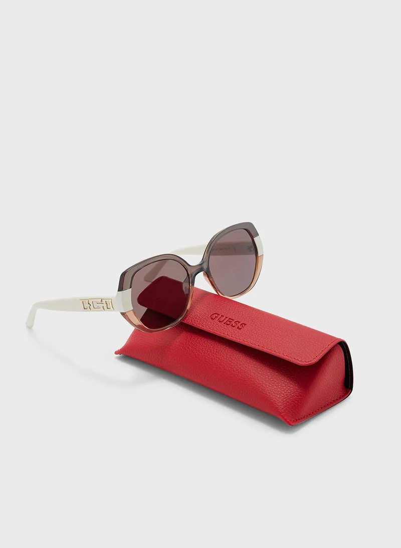 GUESS Half Frame Shape Sunglasses
