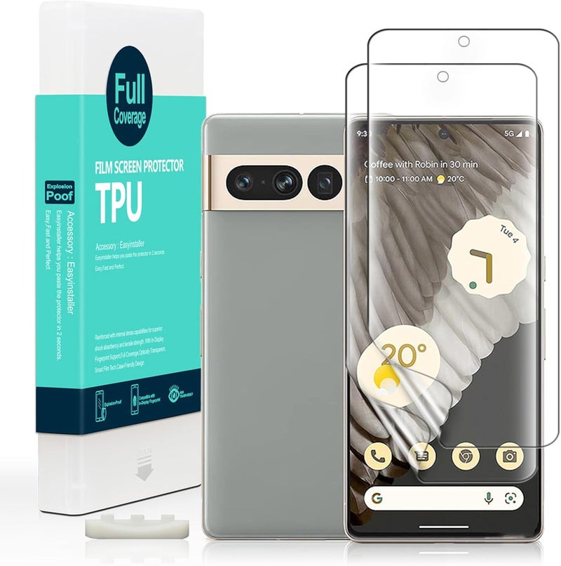 Ibywind For Google Pixel 7 Pro 5G 6.7" Screen Protector 2 Pcs,Flexible TPU Film[Easy to install] - Image 1