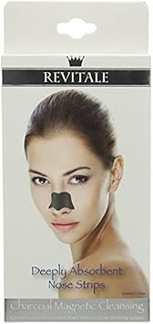 Revitale Charcoal Deep Magnetic Cleansing Nose Pore Strips Removes Blackheads 5 Pack