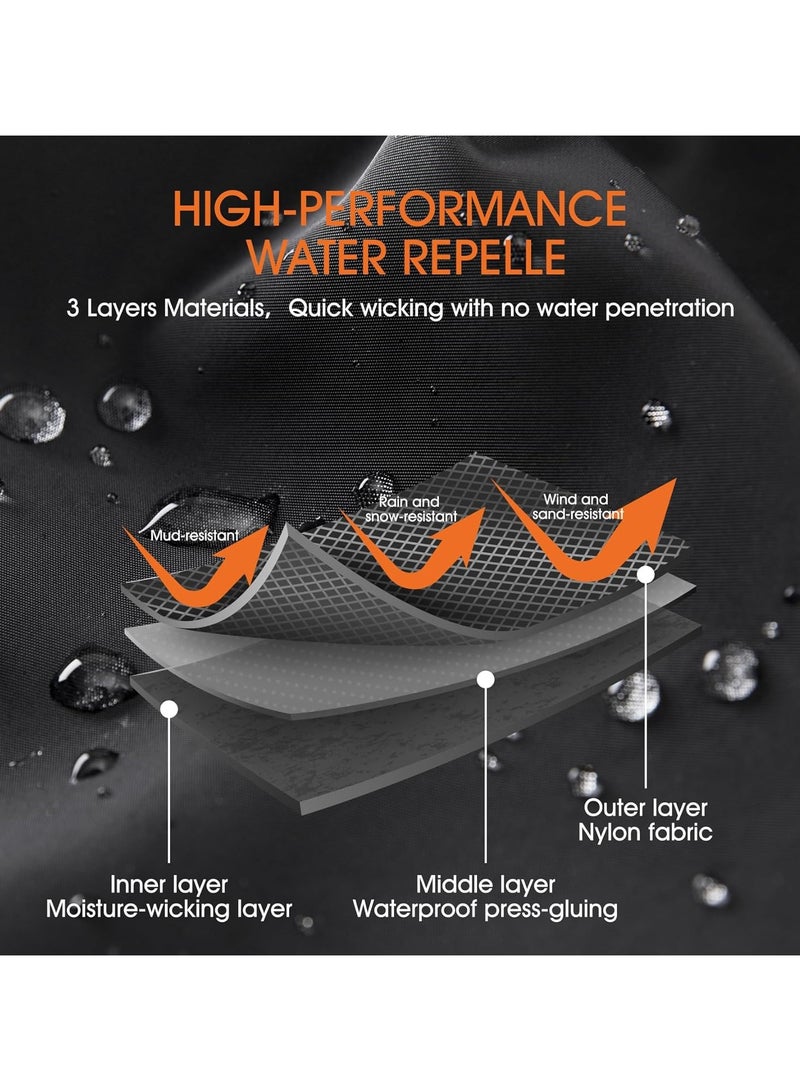 Generic Waterproof Adjustable Leg Gaiters for Men and Women Snow Boot Gaiters for Hiking in Hunting Sand and Mud Mountain  Climbing or Snowshoeing .insect and snake proof desert trekking equipment - Image 3