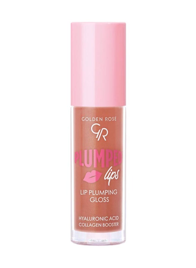 Golden Rose Plumped Lips Lip Plumping Gloss 205 Pink Beige - Image 1