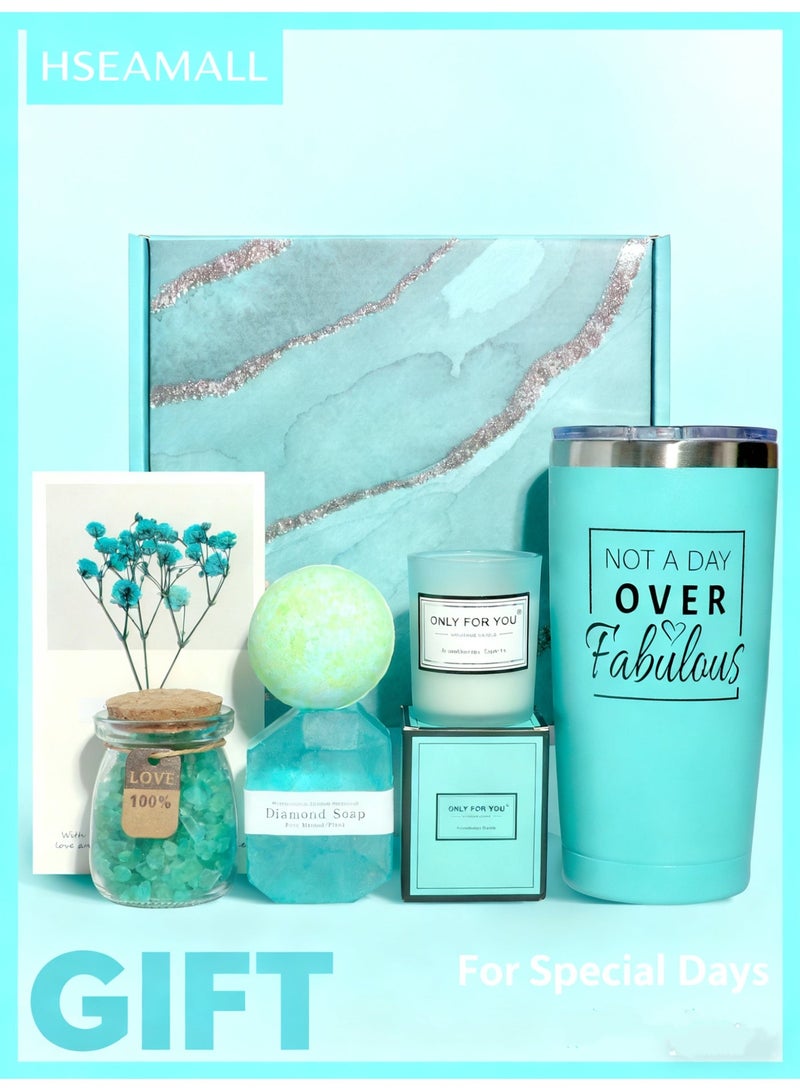 HSEAMALL Best Seller Gifts Basket for Women - Birthday Gifts for Women, Relaxing Spa Gift Basket Set, Unique Gift Ideas for Women, Gifts for Mom Sister Best Friend Wife, Coworker Teacher Nurse Gifts for Women - Image 1