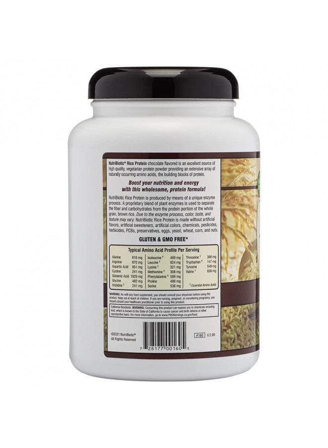 Nutribiotic NutriBiotic Chocolate Rice Protein, 1 lb. 6.9 oz | Low Carb, Vegetarian & Keto-Friendly Raw Protein Powder | Grown & Processed without Chemicals, GMOs or Gluten | Easy to Digest & Nutrient-Rich - Image 2