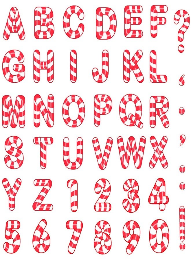 Denylo pro 200 Pieces Christmas Bulletin Board Decoration Winter Alphabet Number Cutouts Holiday Bulletin Board Alphabet Letters and Number Accents for Xmas Winter Home School Classroom Chalkboard Decor - Image 1