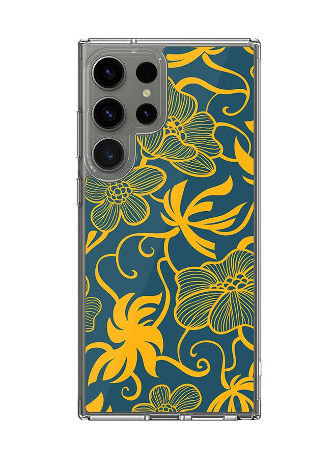 Stylizedd Classic Clear Case for Samsung Galaxy S23 Ultra , Hybrid Soft Transparent Cover [ Designed for Samsung Galaxy S23 Ultra ] - Euro Pattern Full Print - Image 1