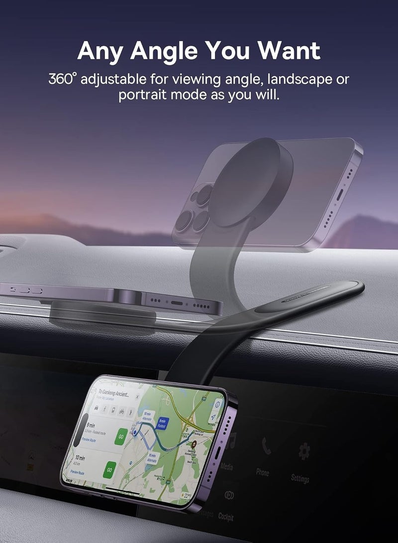 MagSafe Car Mount Suction Cell Stand for Dashboard Windshield Vent,Mobile Accessories for iPhone 16 15 14 13 12 11 pro max  - Image 5
