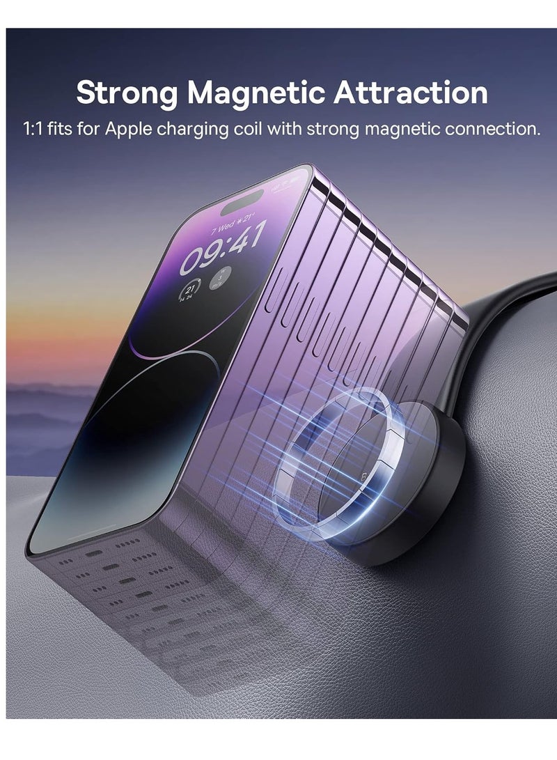 MagSafe Car Mount Suction Cell Stand for Dashboard Windshield Vent,Mobile Accessories for iPhone 16 15 14 13 12 11 pro max  - Image 4