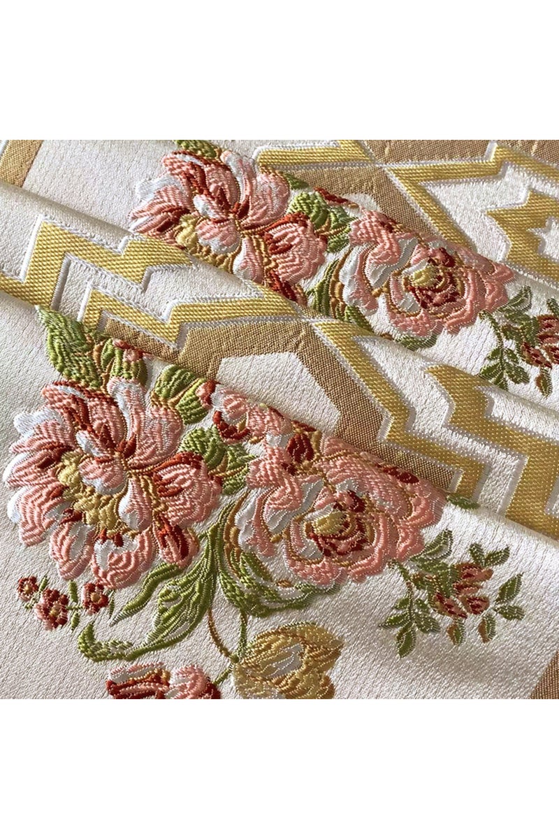 Other 30x180cm pink Pink Rose Embroidered Table Flag Party Dining Room Living Room Decoration