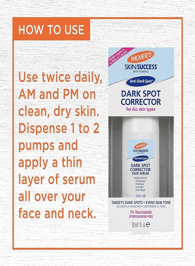 PALMER'S Palmer's Skin Success Dark Spot Corrector Fade Serum, 30ml/1 Fl Oz (Pack of 1)  - Image 5