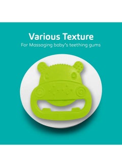 BuddsBuddy 100% Bpa Free Soft Silicone Baby Teether For 3 To 6 Babies (Zuzu, Green)  - Image 3