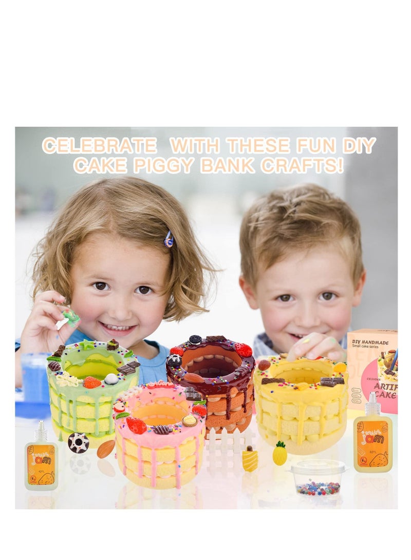 XiuWoo Kawaii Pen Holder, Diy Cake Round Cute Desktop Supplies Standing Organizer Kids Pencil Container for School, Home, Office - Image 5