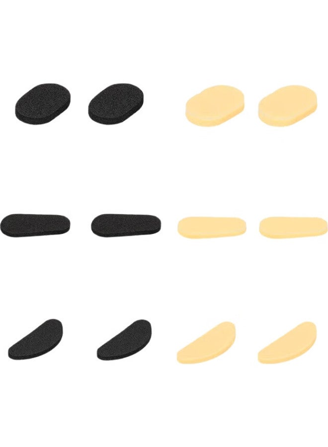 DRATRA Glasses Nose Pads Sponge Comfortable Soft Pressure-Reducing Anti-Slip Traceless Thin Thick Nose Bridge Heightening Pad Anti-Drop Artifact - Image 3